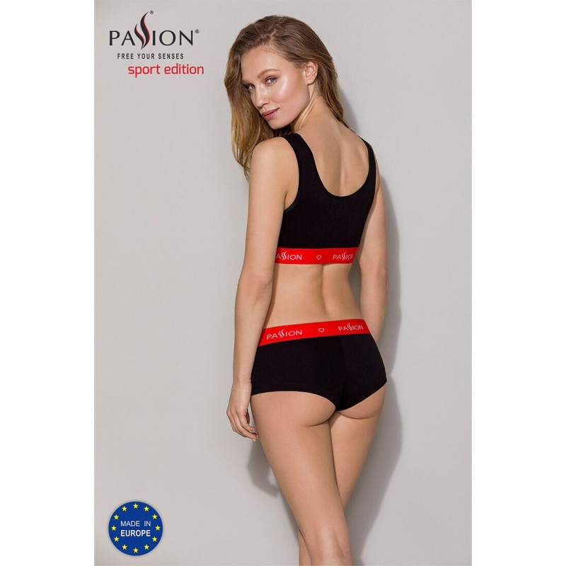 Спортивный топ на широких бретелях Passion PS003 TOP S, black Спортивный топ на широких бретелях Passion PS003 TOP S, black