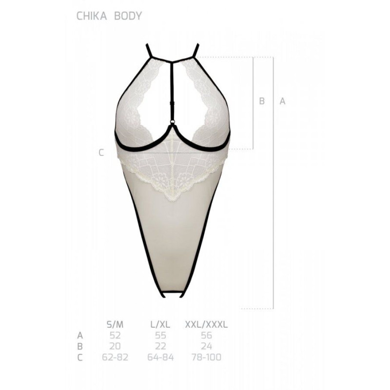 Боди с доступом Passion CHIKA BODY XXL/XXXL, cream Боди с доступом Passion CHIKA BODY XXL/XXXL, cream