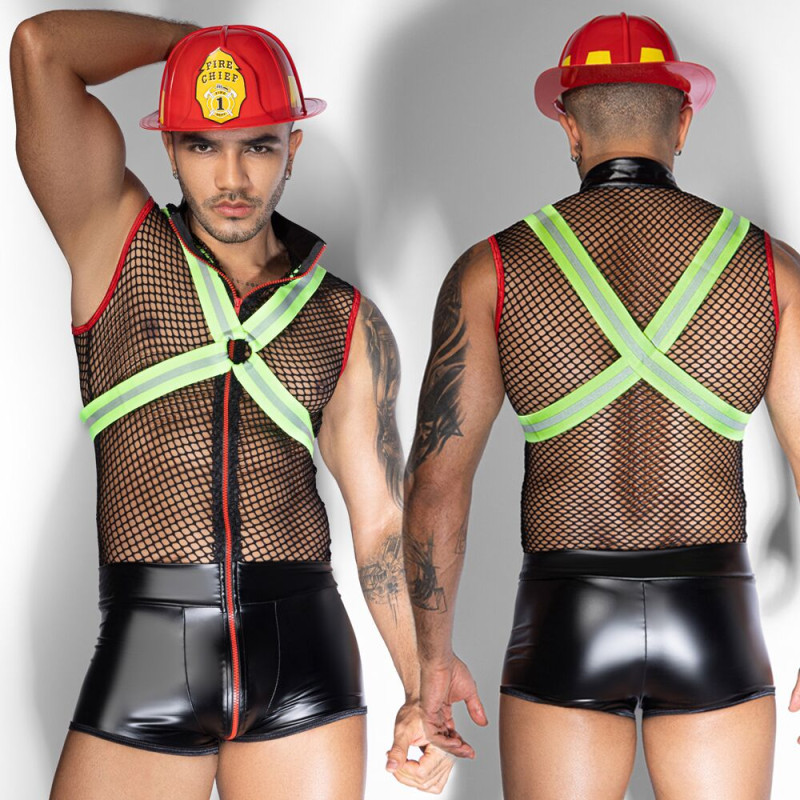 Чоловічий еротичний костюм пожежного JSY 9152 One Size Чоловічий еротичний костюм пожежного JSY 9152 One Size