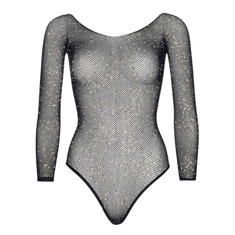 Сетчатое боди со стразами Leg Avenue Crystalized fishnet bodysuit Black One Size Сетчатое боди со стразами Leg Avenue Crystalized fishnet bodysuit Black One Size