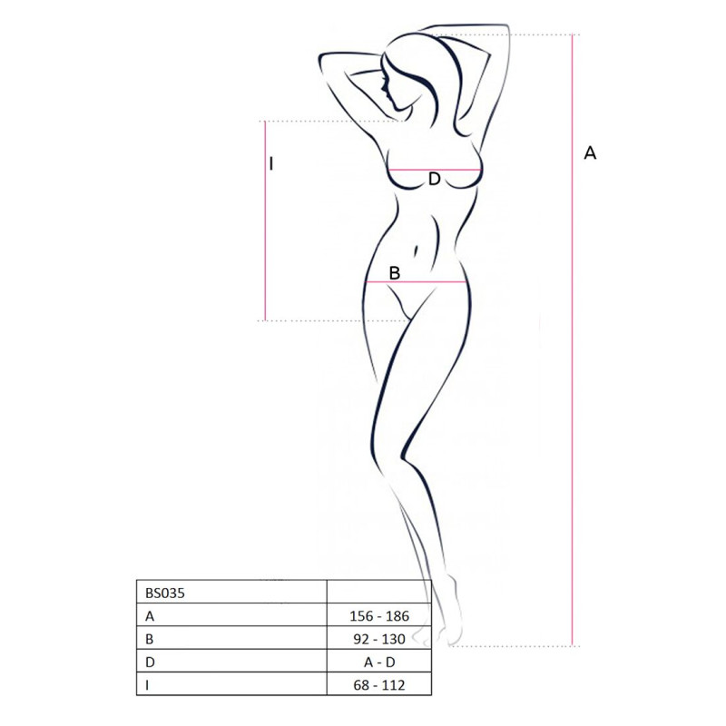Бодистокинг Passion BS035 S/XL Белый