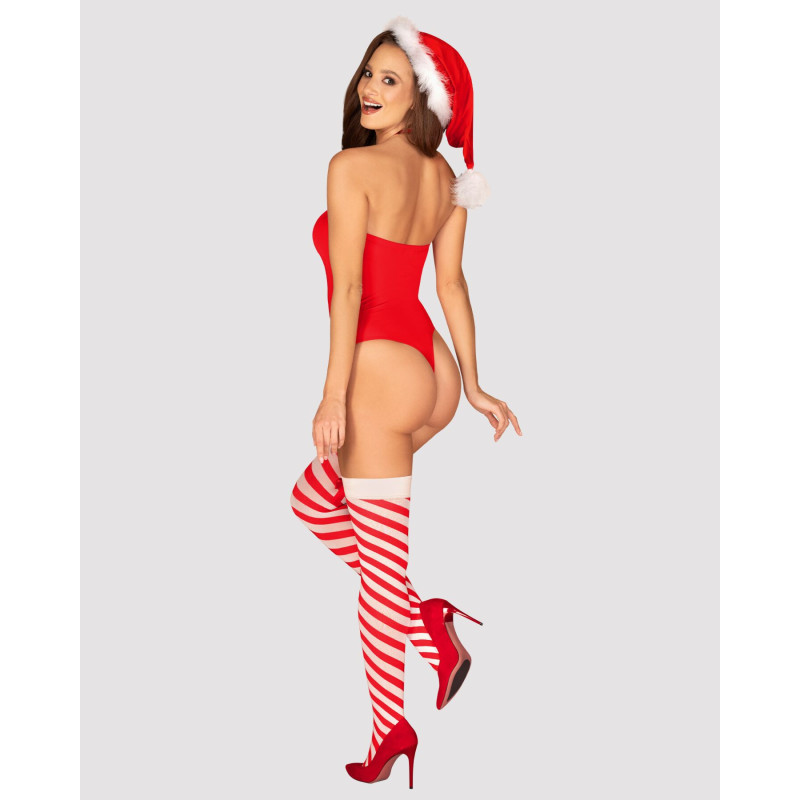 Боді Obsessive Kissmas teddy red S/M Боді Obsessive Kissmas teddy red S/M