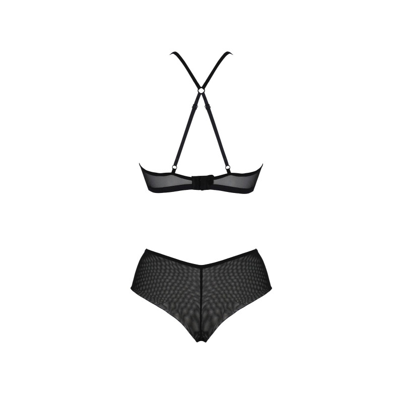 Комплект Passion KERRIA BIKINI black, L/XL, бралет і трусики-бікіні