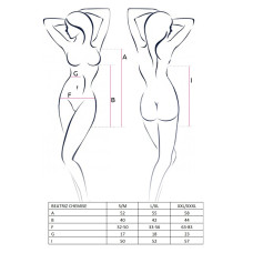 Сексуальна нічна сорочка Passion Erotic Line Beatriz Chemise XXL/XXXL Чорна