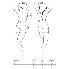 Сексуальный комплект Passion Erotic Line ULLA SET L/XL Черный