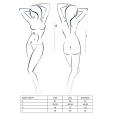 Боди Passion DARYL BODY XXL/XXXL Черное