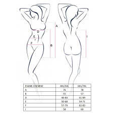 Сексуальный Пеньюар Passion EVANE CHEMISE 4XL/5XL Черный