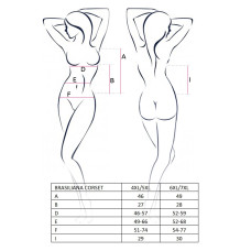 Сексуальний Корсет Passion BRASILIANA CORSET 4XL/5XL Чорний