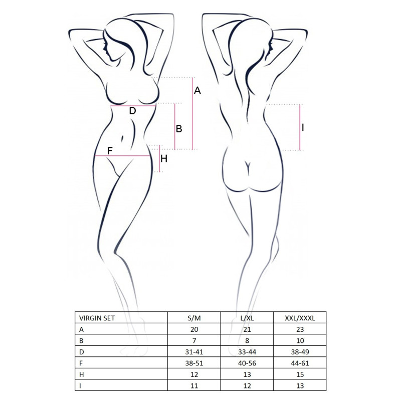 Женский эротический комплект Passion VIRGIN SET L/XL Черный Женский эротический комплект Passion VIRGIN SET L/XL Черный