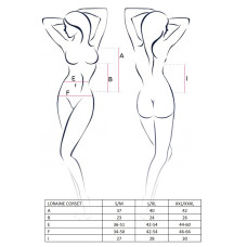 Вечірній сексуальний Корсет Passion LORAINE CORSET L/XL Червоний