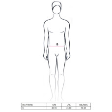 Эротические трусы Passion 015 THONG XXL/XXXL Серебристые