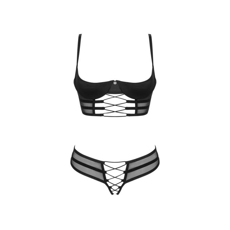 Комплект Obsessive Roxelia 2-pcs crotchless set XS/S Комплект Obsessive Roxelia 2-pcs crotchless set XS/S