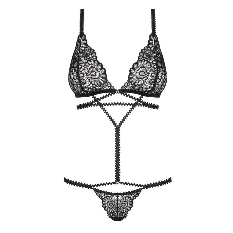 Боди Obsessive Mixty Черный S/M Боди Obsessive Mixty Черный S/M