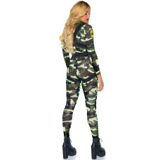 Эротический костюм десантницы Leg Avenue Pretty Paratrooper L, комбинезон, портупея