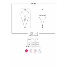 Боді Obsessive 830-TED-1 Чорний L/XL