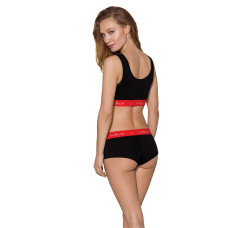 Спортивный топ на широких бретелях Passion PS003 TOP XL, black