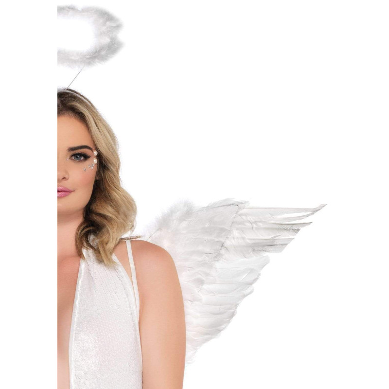 Крылья ангела Leg Avenue Marabou Feather Angel Wings, настоящие перья Крылья ангела Leg Avenue Marabou Feather Angel Wings, настоящие перья