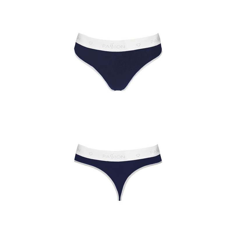 Спортивні трусики-стрінги Passion PS007 PANTIES S, navy blue Спортивні трусики-стрінги Passion PS007 PANTIES S, navy blue