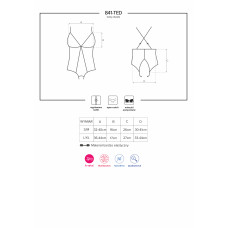 Боди Obsessive 841-TED-1 Черный S/M