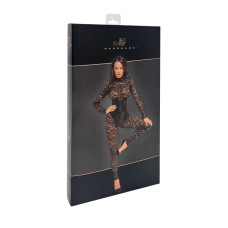 Комбинезон Noir Handmade F299 Enigma, L, кружево, длинный рукав, имитация корсета, доступ