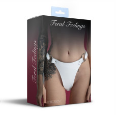 Трусики из натуральной кожи Feral Feelings - String Bikini White