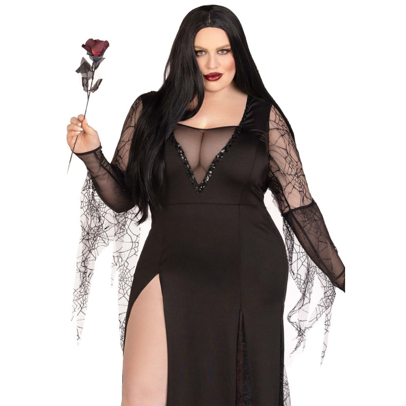 Костюм Мортиши Аддамс Leg Avenue Sexy Spooky Morticia 3X–4X Костюм Мортиши Аддамс Leg Avenue Sexy Spooky Morticia 3X–4X