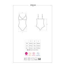 Боди Obsessive Jolierose Красный L/XL