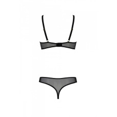 Эротическое боди Passion MARINA BODY, S/M, beige, с открытыми чашками