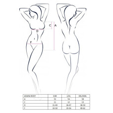 Сексуальный эротический костюм Passion Erotic Line MALLOY SET S/M Черный
