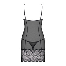 Сорочка Obsessive Alluria chemise & thong S/M