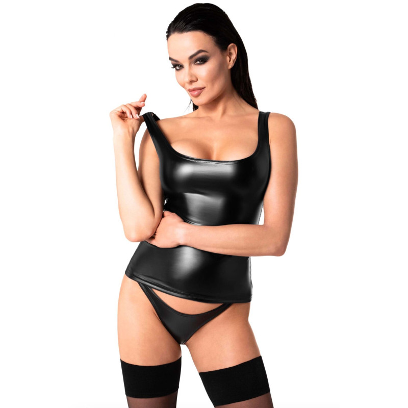 Топ Noir Handmade F346 Powerwetlook top - XXL Топ Noir Handmade F346 Powerwetlook top - XXL