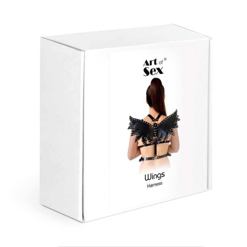 Жіноча портупея Art of Sex - Wings чорна XS-M, екошкіра Жіноча портупея Art of Sex - Wings чорна XS-M, екошкіра