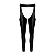 Леггинсы Noir Handmade F323 Rebel, XL, black, под латекс, с открытыми бедрами и ягодицами