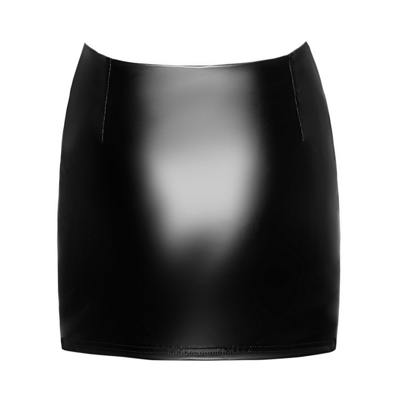 Спідниця Noir Handmade F345 Powerwetlook skirt with garter - S