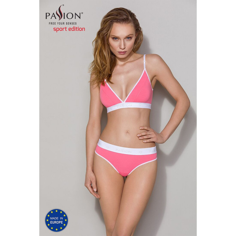 Спортивний топ з подвійними бретелями Passion PS007 TOP L, pink Спортивний топ з подвійними бретелями Passion PS007 TOP L, pink