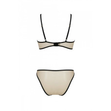 Комплект Passion LORINA SET, XXL/XXXL, beige, бюстгальтер та трусики