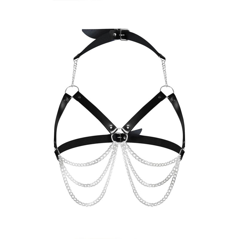 Жіноча портупея Art of Sex - Louise чорна XS-2XL, екошкіра Жіноча портупея Art of Sex - Louise чорна XS-2XL, екошкіра