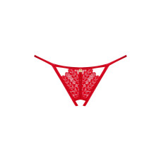 Трусики с доступом Obsessive Ingridia crotchless thong M/L, красные