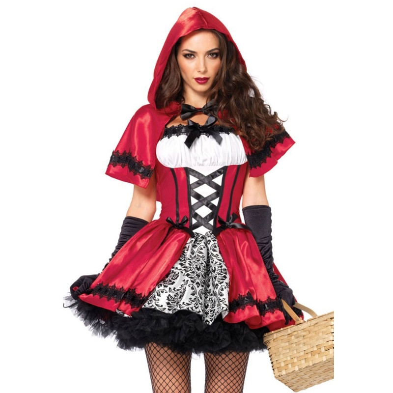 Еротичний костюм Червоної шапочки Leg Avenue Gothic Red Riding Hood L, сукня, накидка Еротичний костюм Червоної шапочки Leg Avenue Gothic Red Riding Hood L, сукня, накидка