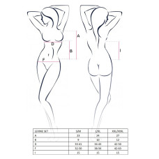 Комплект еротичної білизни Passion Erotic Line LEXINE SET L/XL Чорний