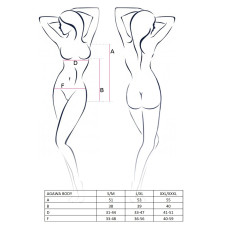 Боди Passion комбинезон AGAWA BODY S/M Черное