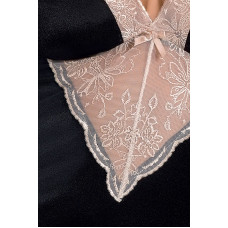 Женская ночная сорочка Passion LOTUS CHEMISE L/XL Черная