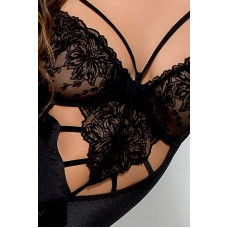 Шикарное Боди Passion HAYA BODY XXL/XXXL Черное