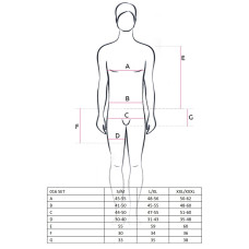 Сексуальний чорний набір Passion 016 SET XXL/XXXL Чорний