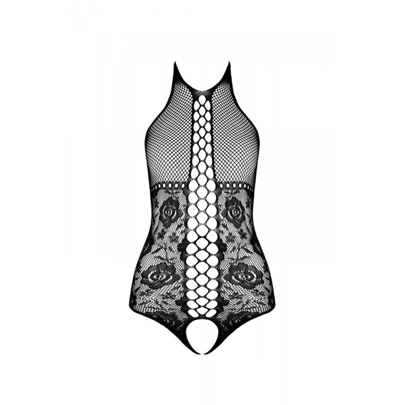 Бодистокинг с имитацией корсетной шнуровки Passion BS094 One Size, white, цветочный узор, с доступом Бодистокинг с имитацией корсетной шнуровки Passion BS094 One Size, white, цветочный узор, с доступом