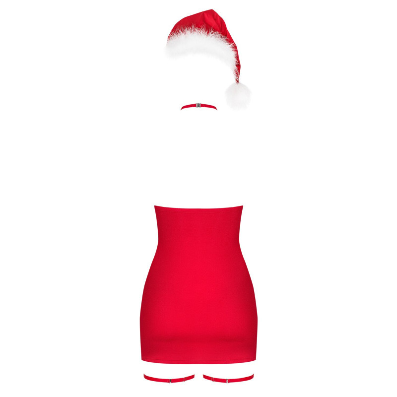Сорочка Obsessive Kissmas chemise red L/XL Сорочка Obsessive Kissmas chemise red L/XL