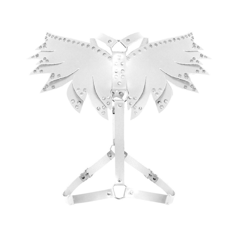 Жіноча портупея Art of Sex - Wings біла L-2XL, екошкіра Жіноча портупея Art of Sex - Wings біла L-2XL, екошкіра