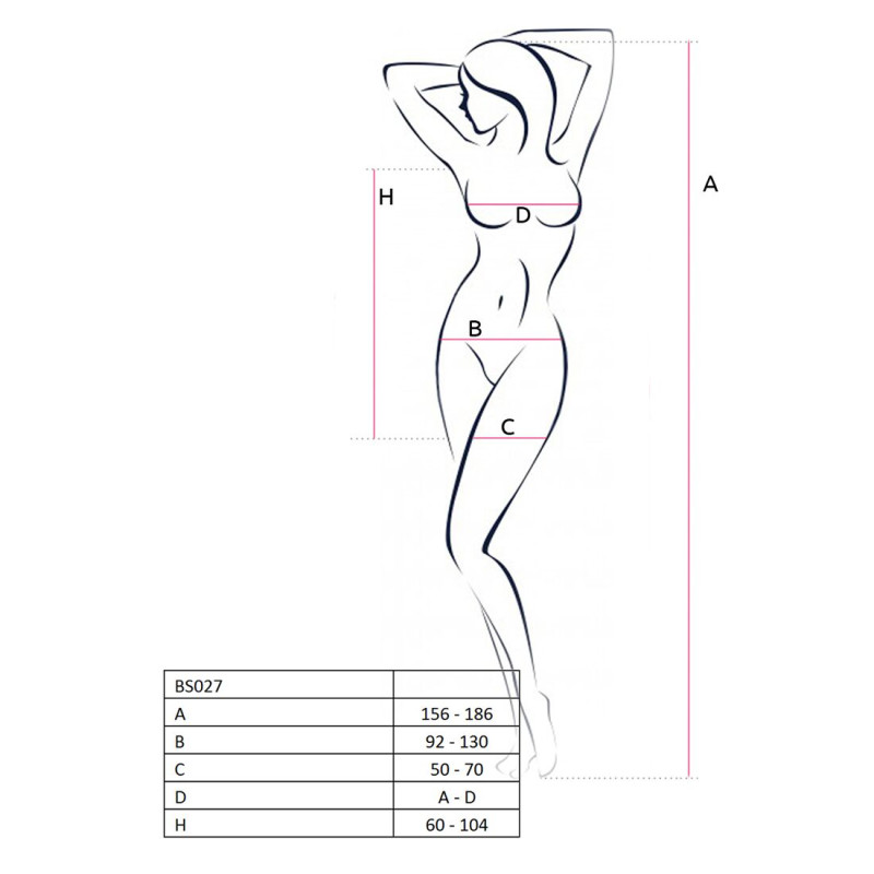 Эротическое платье-сетка Passion BS027 S/XL Красное Эротическое платье-сетка Passion BS027 S/XL Красное