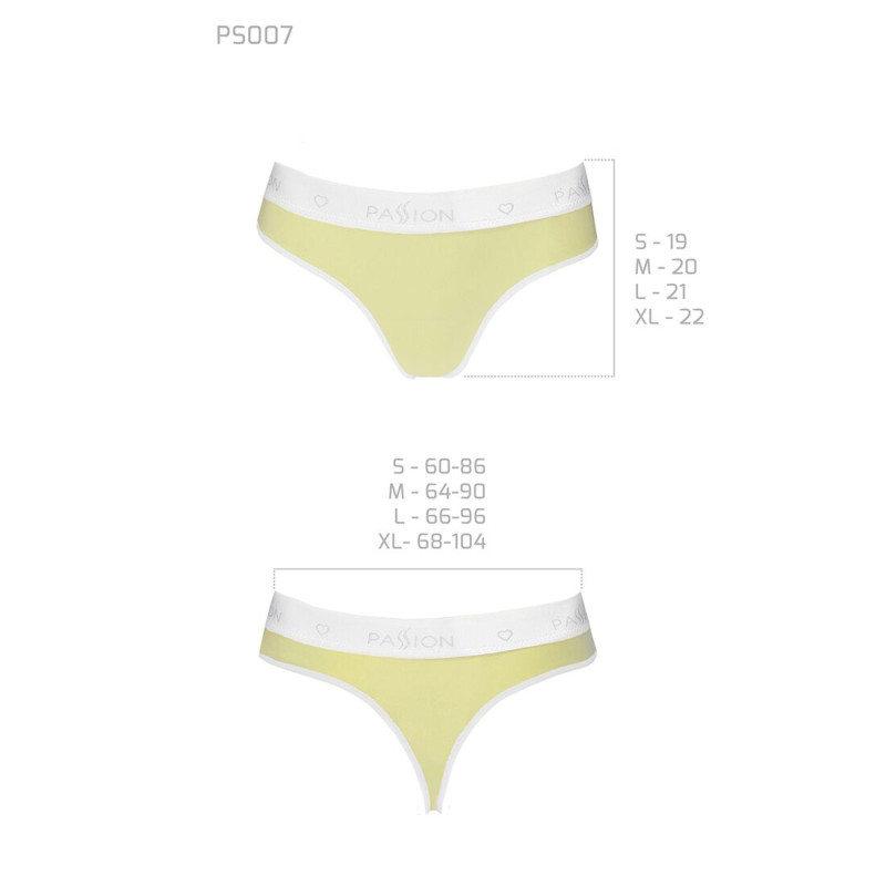 Спортивні трусики-стрінги Passion PS007 PANTIES S, yellow Спортивні трусики-стрінги Passion PS007 PANTIES S, yellow