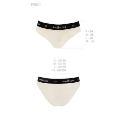 Трусики з широкою резинкою і мереживом Passion PS001 PANTIES L, ecru
